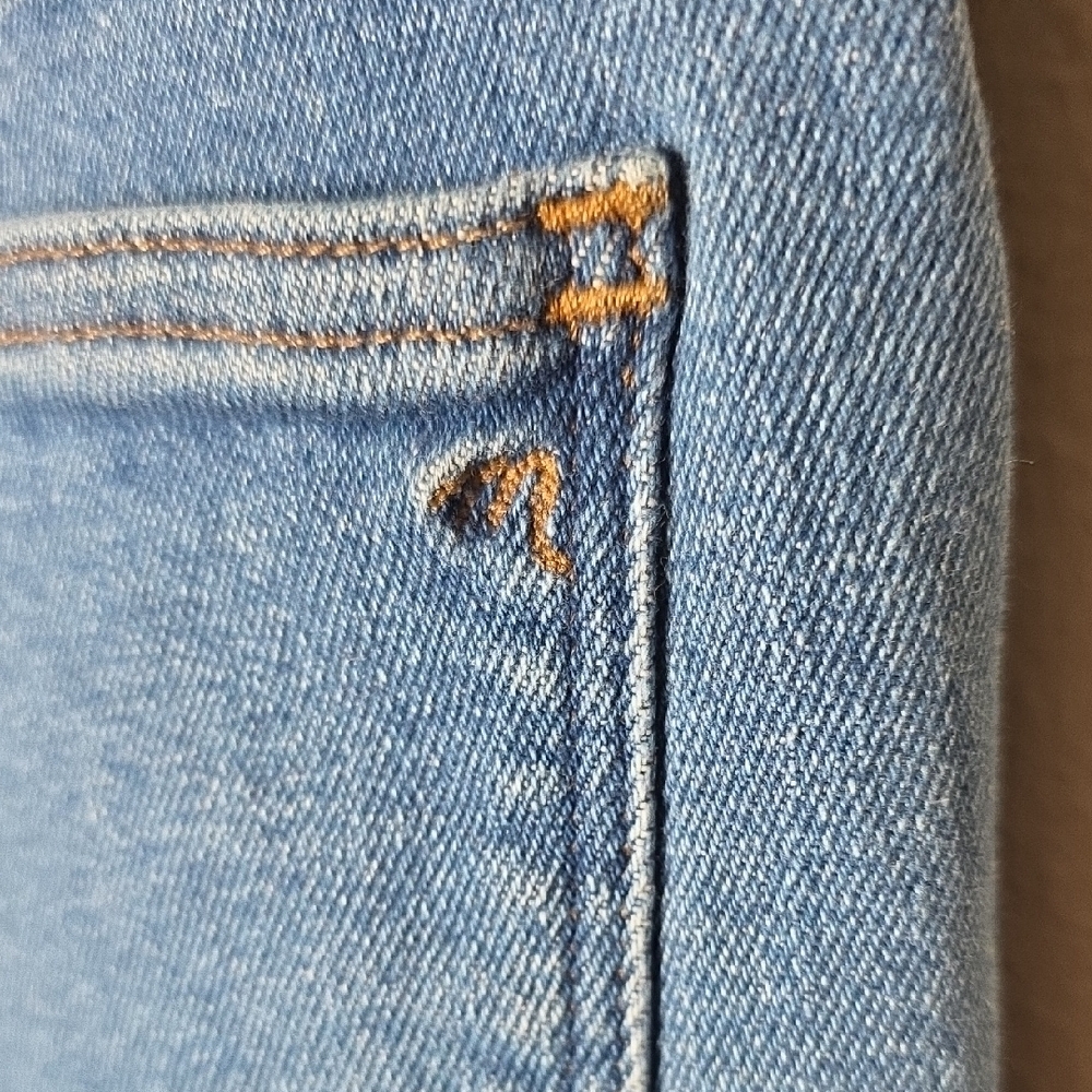Madewell Stovepipe High-Rise Slim Straight Jeans Leaside Blue 27 Vintage Classic - Picture 7 of 15